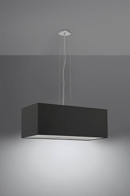 Lámpara de araña SANTA BIS 80 negra + 3 bombillas LED E27 3000K Cálida 7,5W 620lm