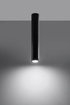 Plafond LAGOS 40 negro + 1x bombilla LED GU-10 4000K Fría 7W 630lm