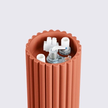 Lámpara de techo HALO rojo ocra IP44