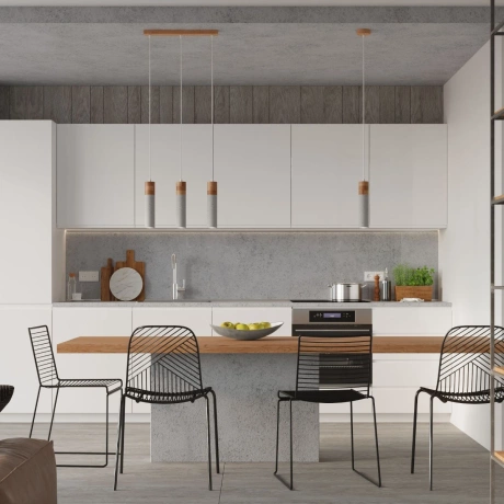 Lámpara colgante ZANE 3 gris