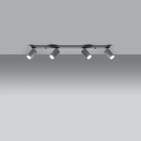 Lámpara de techo RING 4L gris