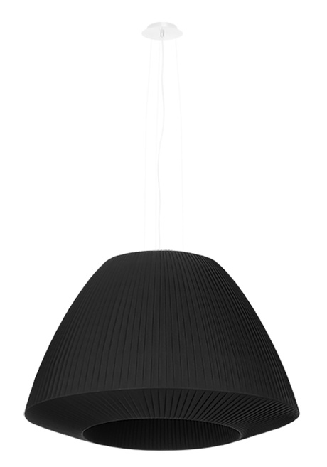 Lámpara BELLA 60 negra + 3 bombillas LED E27 4000K Fría 7,5W 650lm