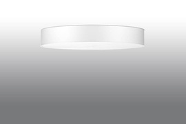 Plafond SKALA 90 blanco + 6x Bombilla LED E27 4000K Fría 7,5W 650lm