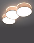 Plafond CIRCLE 3A blanco + 6x Bombilla LED E27 3000K Cálida 7,5W 620lm