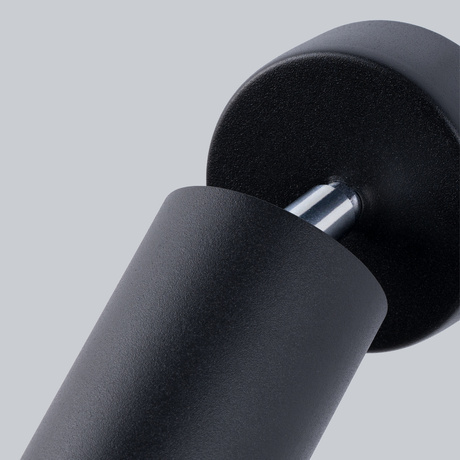 Aplique LEMMI 1 negro + 1x bombilla LED GU-10 3000K Cálida 7W 510lm