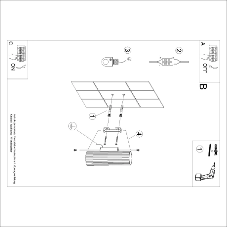 Lámpara de pared KARBON 20 taupe