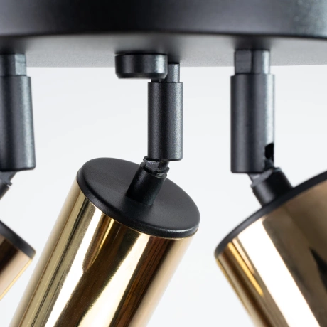 Lámpara de techo WINX 3P negro/oro