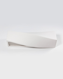 Aplique de cerámica SIGMA blanco + 1x bombilla LED E27 3000K Cálida 7,5W 620lm