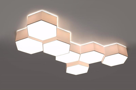 Plafond SUNDE 13 blanco +2x Bombilla LED E27 3000K Cálida 7,5W 620lm