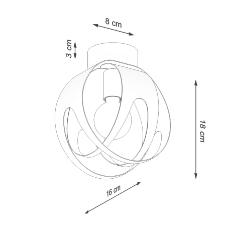 Lámpara de techo TULOS blanco