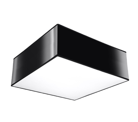 Plafón de techo HORUS 25 NEGRO + 1x bombilla LED E27 4000K Fría 7,5W 650lm
