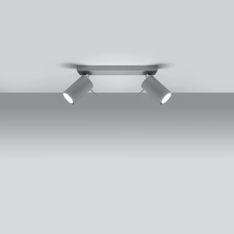 Lámpara de techo RING 2 gris