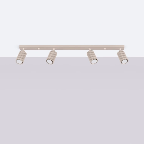 Lámpara de techo KARBON 4L taupe