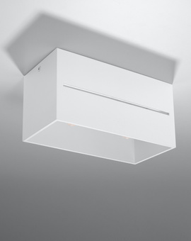 Plafond LOBO MAXI blanco + 2x bombilla LED G9 4000K Fría 4,5W 530lm