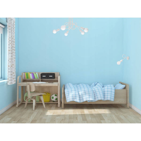 Lámpara SUPEŁ 5 blanca + 5x bombilla LED E27 4000K Fría 7,5W 650lm