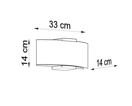 Aplique EMILIO + 2x bombilla LED E14 3000K 8W 620lm
