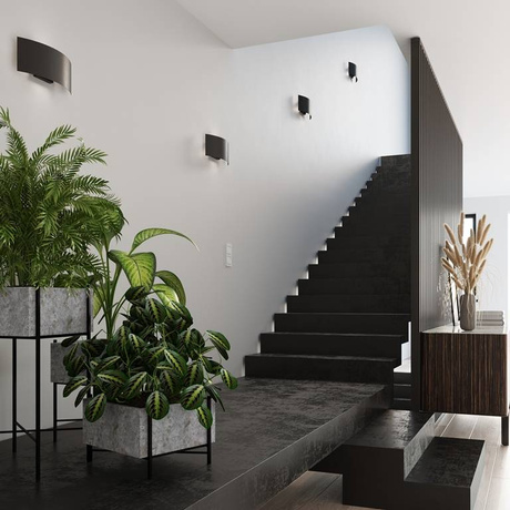 Aplique MAGNUS negro + 2x bombilla LED G9 4000K Fría 4,5W 530lm