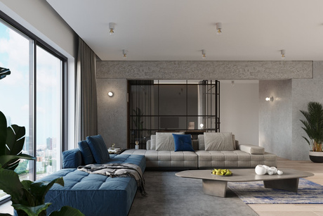 SALGADO lámpara de escritorio de hormigón + 1x bombilla LED E27 3000K Warm 7.5W 620lm