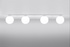 Plafond YOLI 4 blanco + 4x bombilla LED G9 4000K Fría 4,5W 460lm