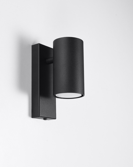 Aplique UTTI negro + 1x bombilla LED GU-10 4000K Fría 7W 630lm