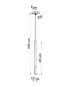 Lámpara colgante MOZAICA 1 negro/oro + 1x bombilla LED G9 4000K Fría 4,5W 530lm