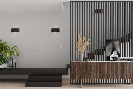 Aplique MAGNUS negro + 2x bombilla LED G9 4000K Fría 4,5W 530lm