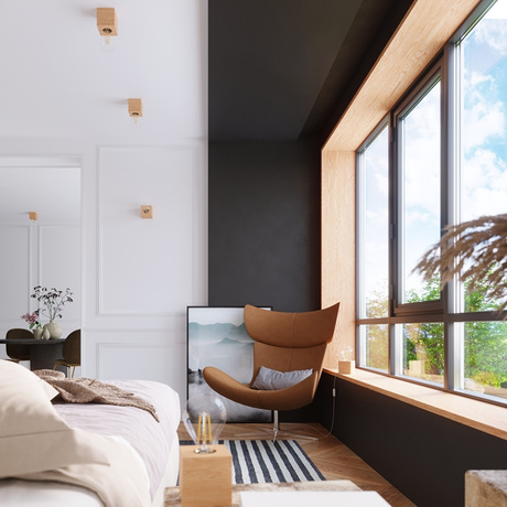 Plafond ARIZ madera natural + 1x bombilla LED E27 4000K Fría 7,5W 650lm