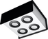 Plafond STEREO 4 blanco/negro