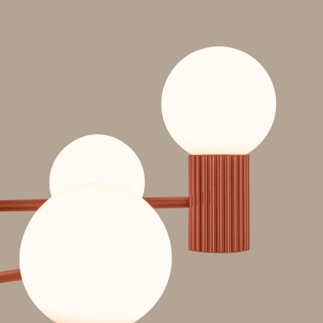 Araña HALO 6 rojo ocre