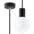 Lámpara colgante EDISON negra