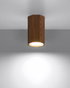 Plafond ZEKE 10 roble + 1x bombilla LED GU-10 3000K Cálida 7W 620lm
