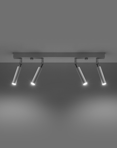 Plafond EYETECH 4 blanco + 4x bombilla LED G9 3000K Cálido 4.5W 510lm