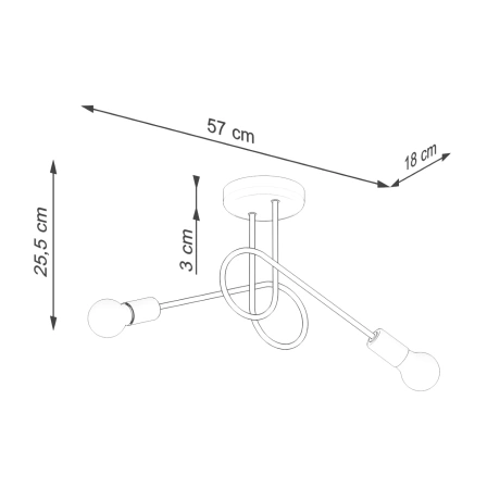 Lámpara LOOP 2 blanca