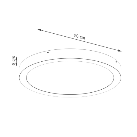 Lámpara de techo ONYX 50 LED blanco 3000K