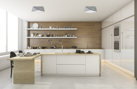 Plafond HEXA 45 CEKIN + 3x Bombilla LED E27 4000K Fría 7,5W 650lm