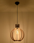 ARANCIA lámpara colgante madera natural + 1x bombilla LED E27 3000K cálida 7.5W 620lm