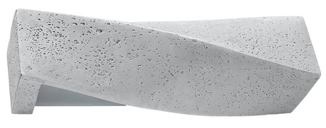 Aplique de hormigón Sigma + 2x bombilla LED E27 3000K Cálida 7,5W 620lm