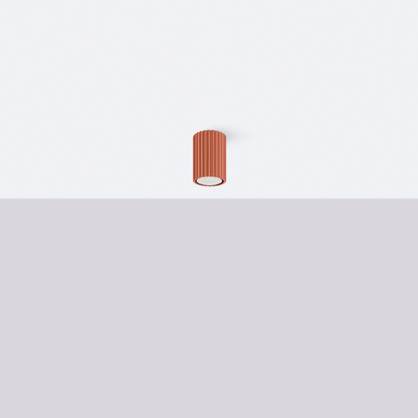 Lámpara de techo KARBON 10 rojo ocre