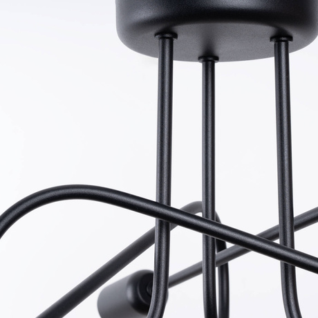 SUPEŁ 3 lámpara de araña negra = 3X E27 bombilla LED 3000K 7W 760lm