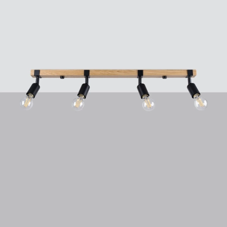 Lámpara de techo ZUCA 4 negra