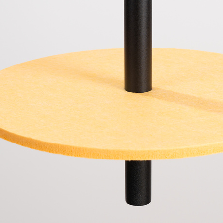 Lámpara colgante FELTRO 1 negro/amarillo