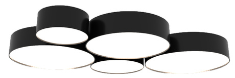 Plafón de techo ARENA 35 GRIS + 2x bombilla LED E27 3000K Cálida 7,5W 620lm