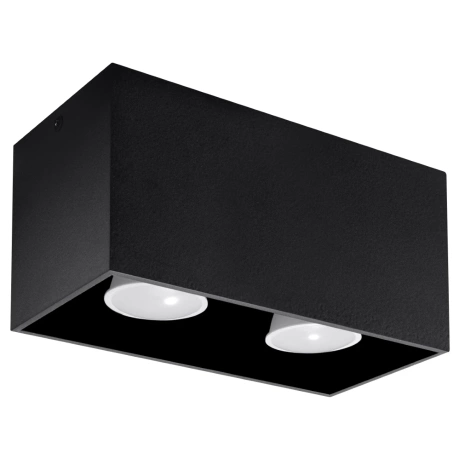 Plafón QUAD negro