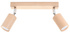 Plafond BERG 2 madera natural + 2x bombilla LED GU-10 3000K Cálida 7W 620lm