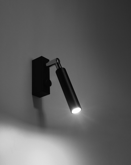 Aplique de pared EYETECH 1 negro + 1x bombilla LED G9 4000K Fría 4,5W 530lm