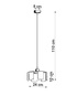 TULIP lámpara colgante blanco + 1x bombilla LED E27 4000K Fría 7,5W 650lm