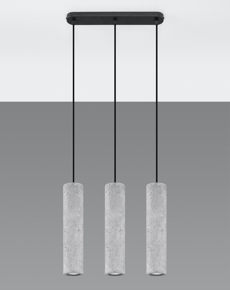 Lámpara colgante LUVO 3 + 3 bombillas LED GU-10 3000K Warm 7W 620lm