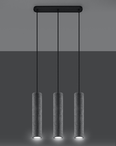 Lámpara colgante LUVO 3 + 3 bombillas LED GU-10 3000K Warm 7W 620lm