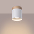 Plafón RIF blanco + 1x bombilla LED GU-10 3000K Cálido 7W 510lm