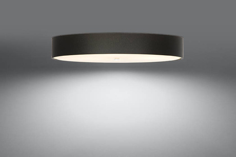 Plafond SKALA 90 negro + 6x bombilla LED E27 3000K Cálido 7,5W 620lm